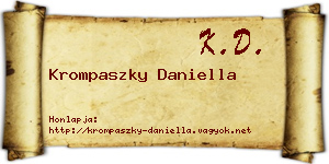 Krompaszky Daniella névjegykártya